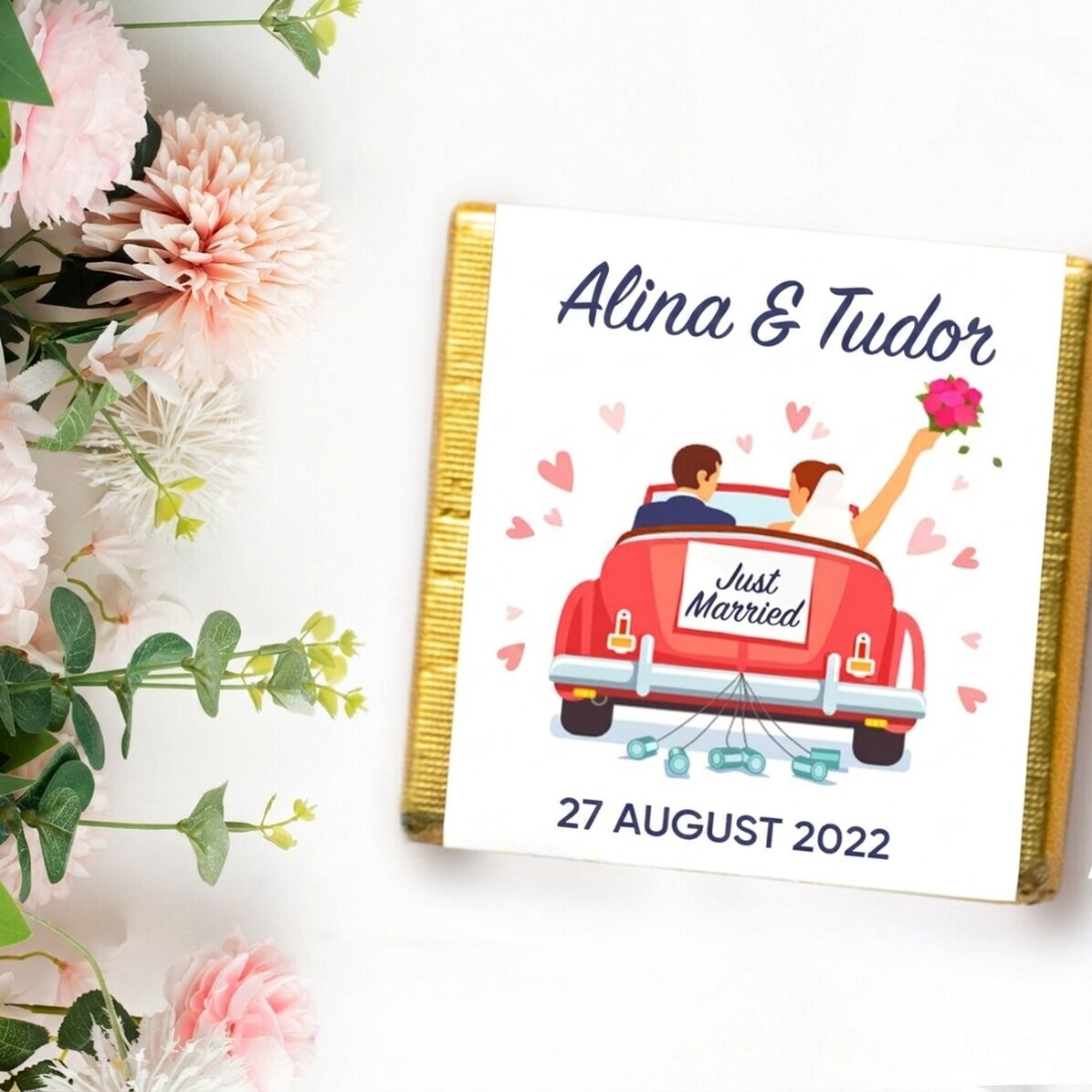 Mini cioccolatino personalizzato con dedica - Just married
