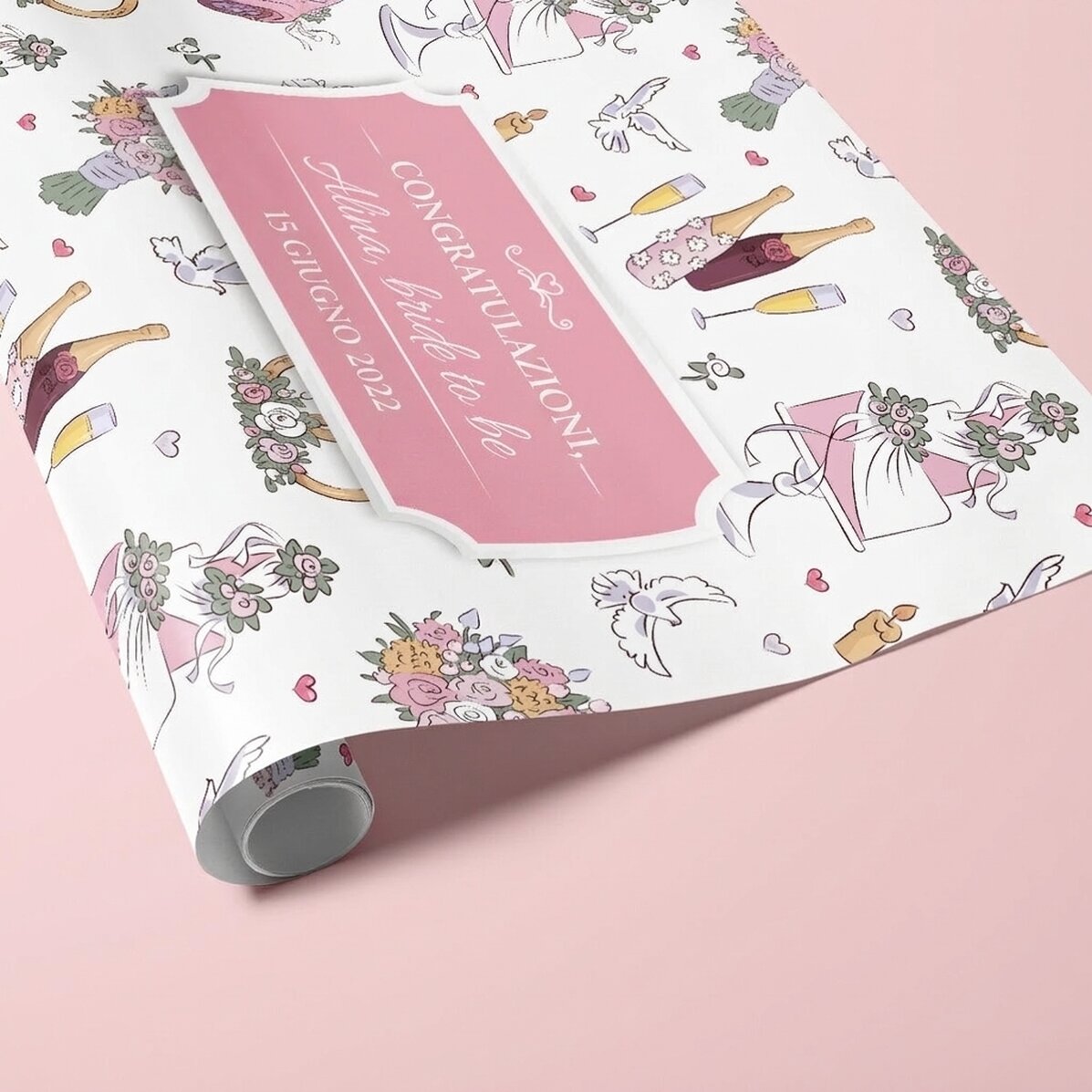 Carta da regalo personalizzata con testo - Matrimonio