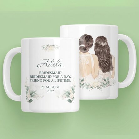 Tazza personalizzata con scritta - Damigella d'onore
