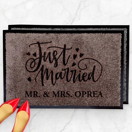 Tappetino da ingresso per interni - Just married