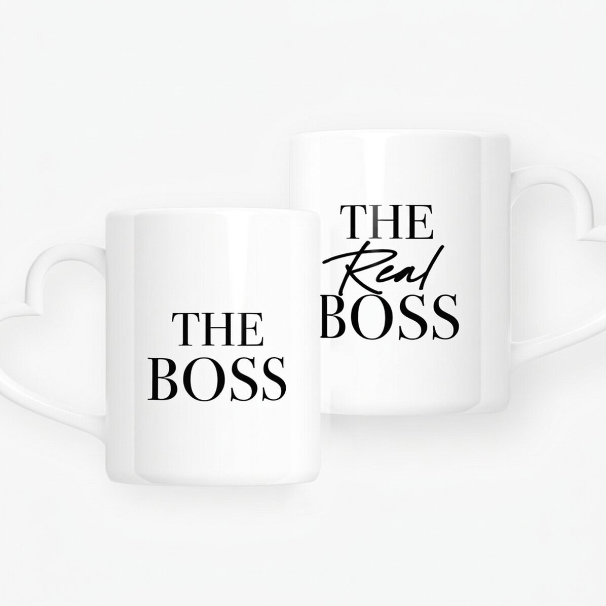 Coppie di cani personalizzate con scritta - The Boss & The Real Boss