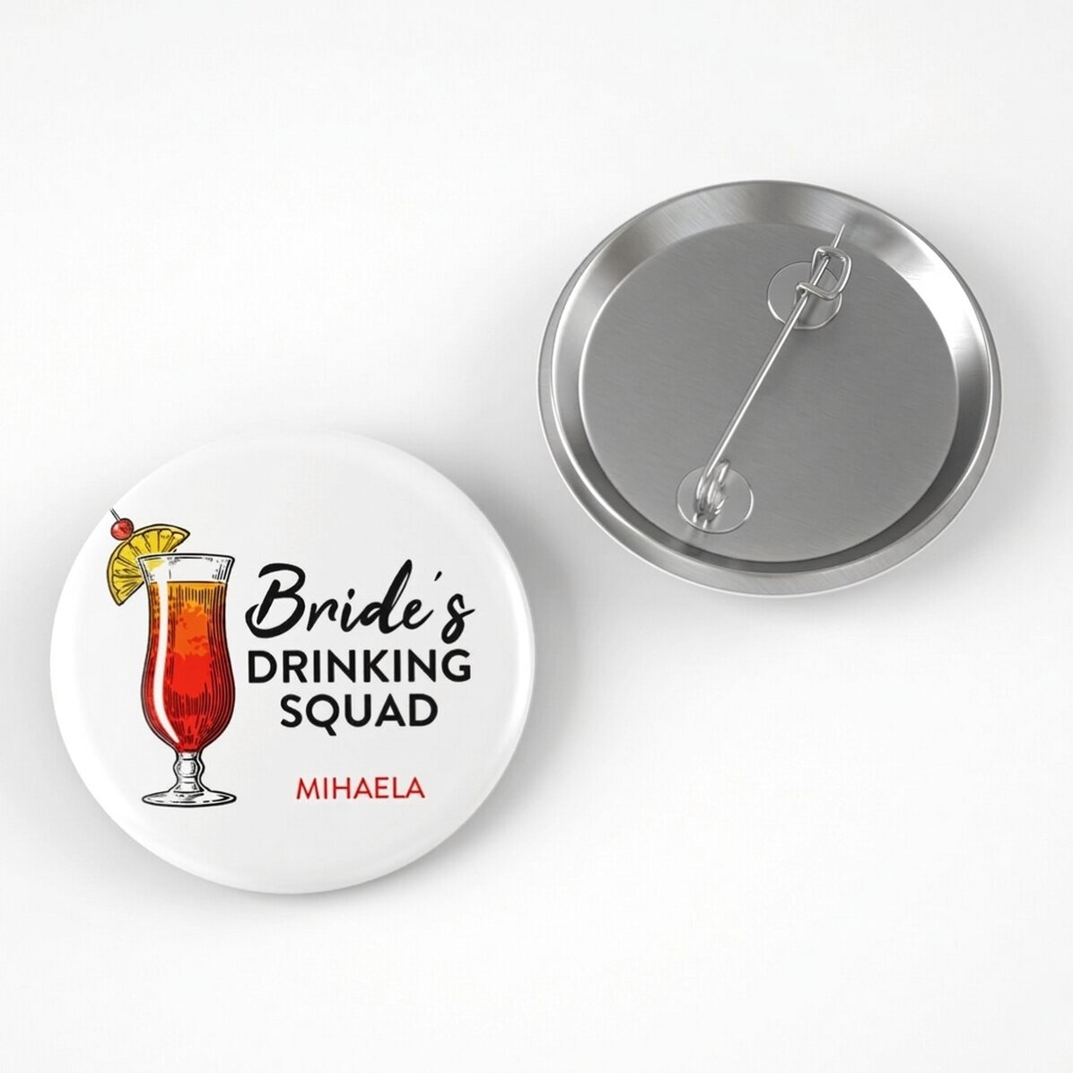 Distintivo personalizzato con scritta per l