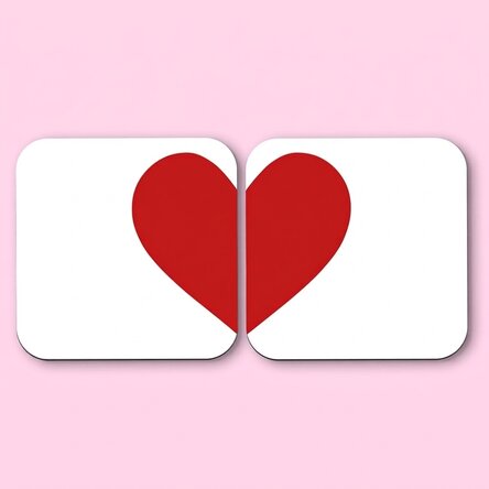Set di 2 posacenere personalizzati con scritta - Heart