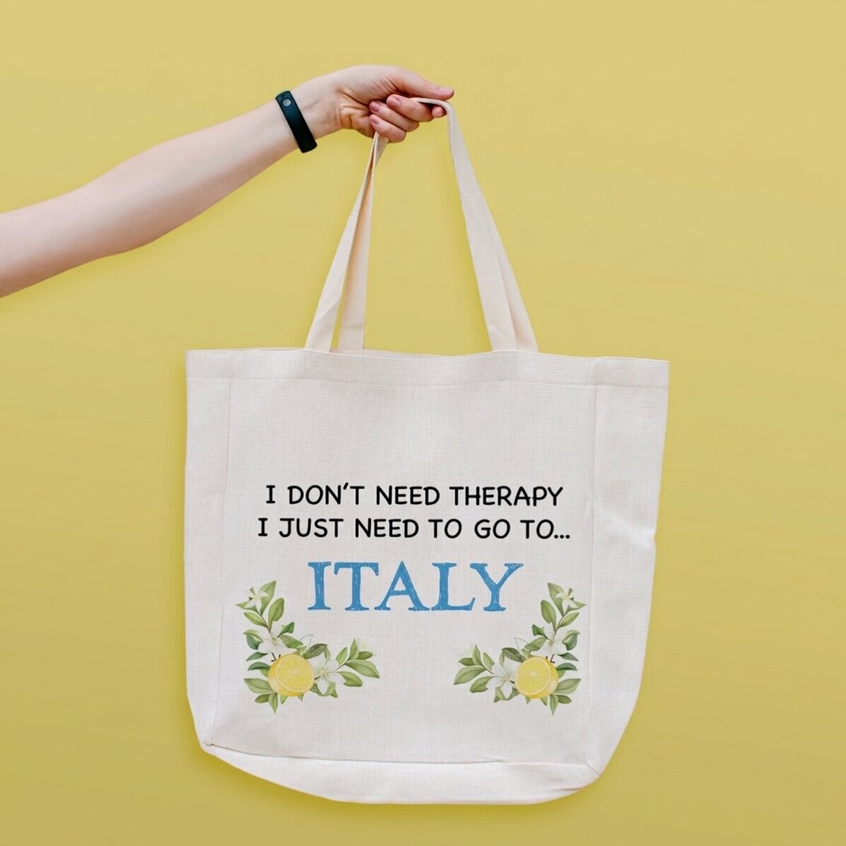 Borsa da spiaggia personalizzata con scritta - Italia