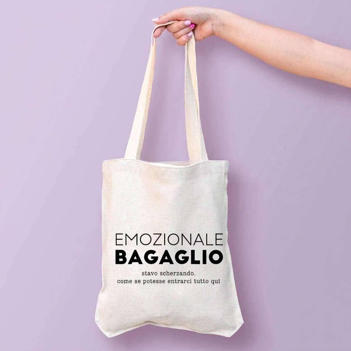 Borsa personalizzata con scritta - Emotional Baggage