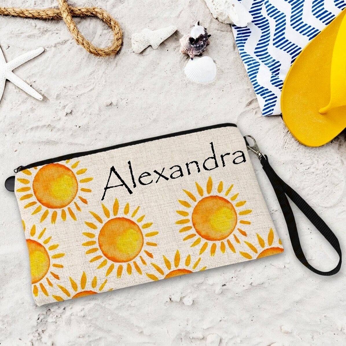 Set di accessori personalizzato con nome - Sun is up / Sole
