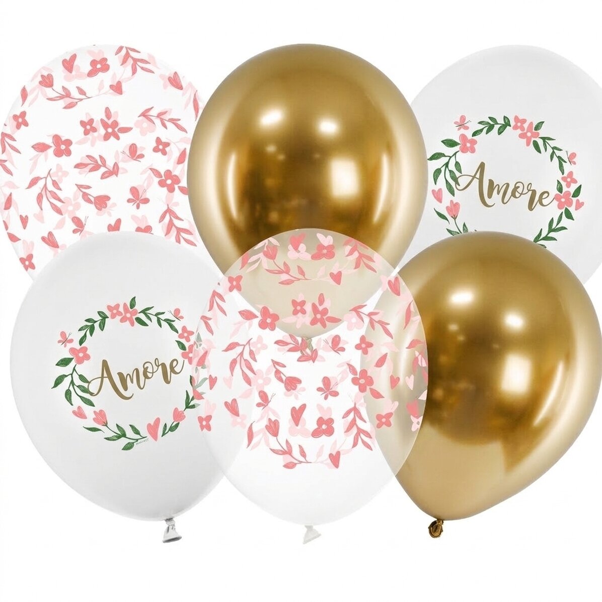 Set di 6 palloncini assortiti - Love