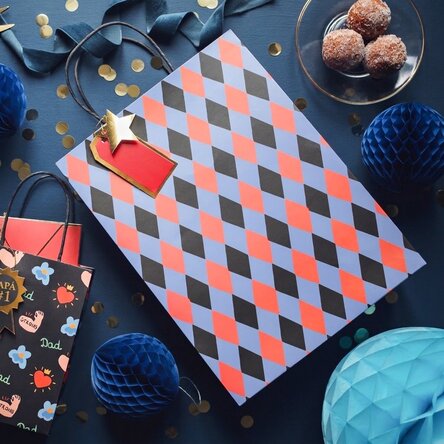 Sacchetto regalo - modello con rombi misti