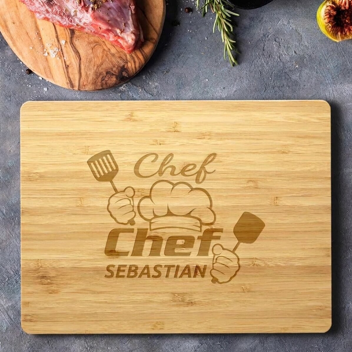 Tagliere personalizzato con scritta - Chef Puternic