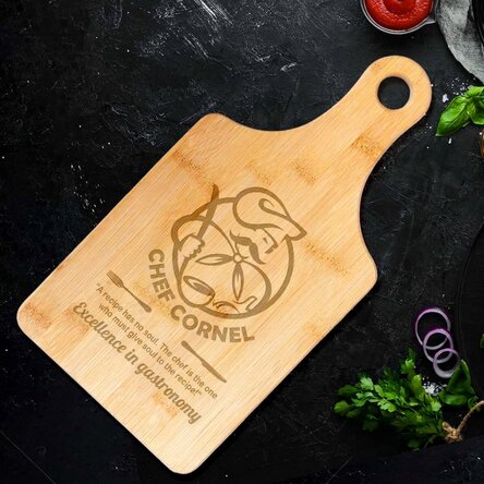 Personalised bamboo chopping board - Excellence in gastronomy