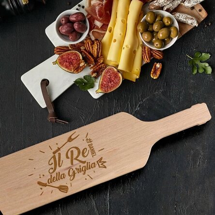 Tagliacase personalizzato a forma di bottiglia - King of the Grill