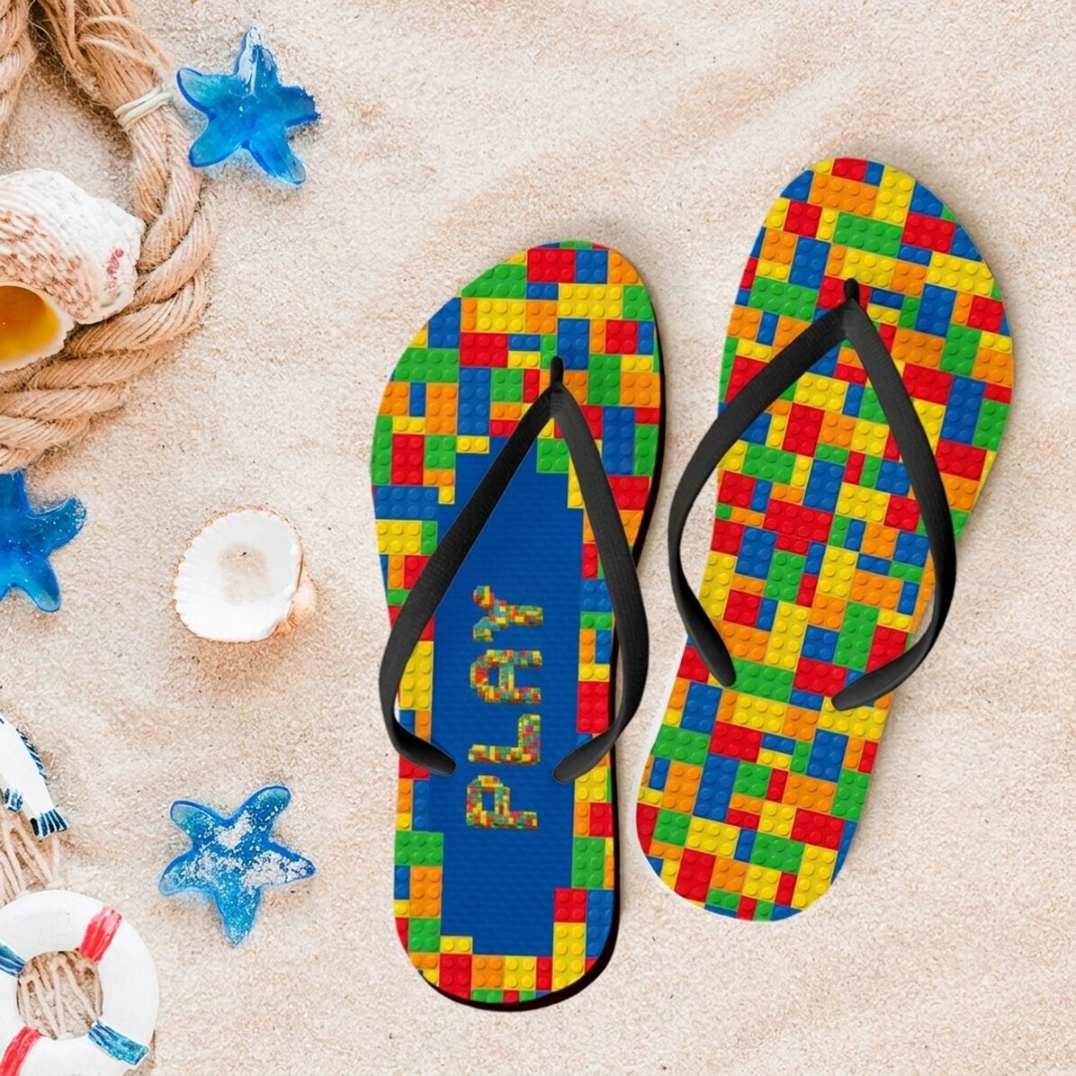 Infradito personalizzate con nome - Lego