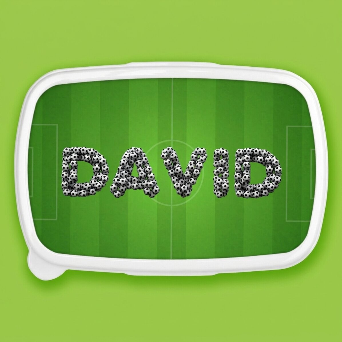 Contenitore per il pranzo, contenitore personalizzato con nome - Calcio