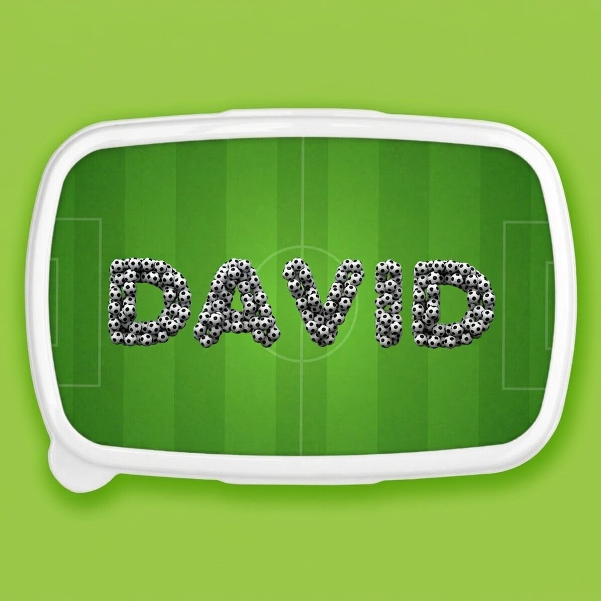 Contenitore per il pranzo, contenitore personalizzato con nome - Calcio