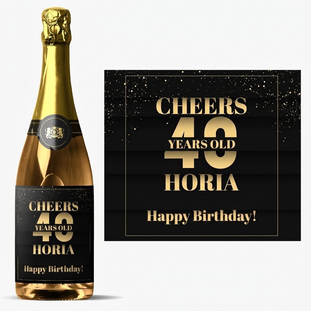 Spumante personalizzato con dedica di compleanno - Cheers to you