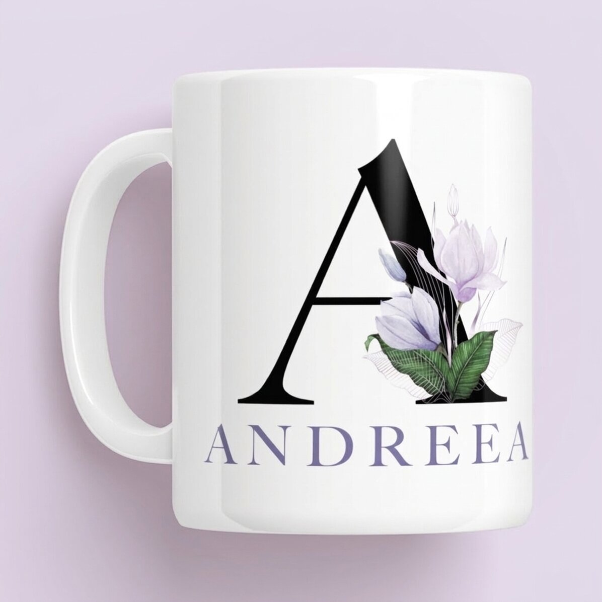 Tazza personalizzata con iniziale e nome