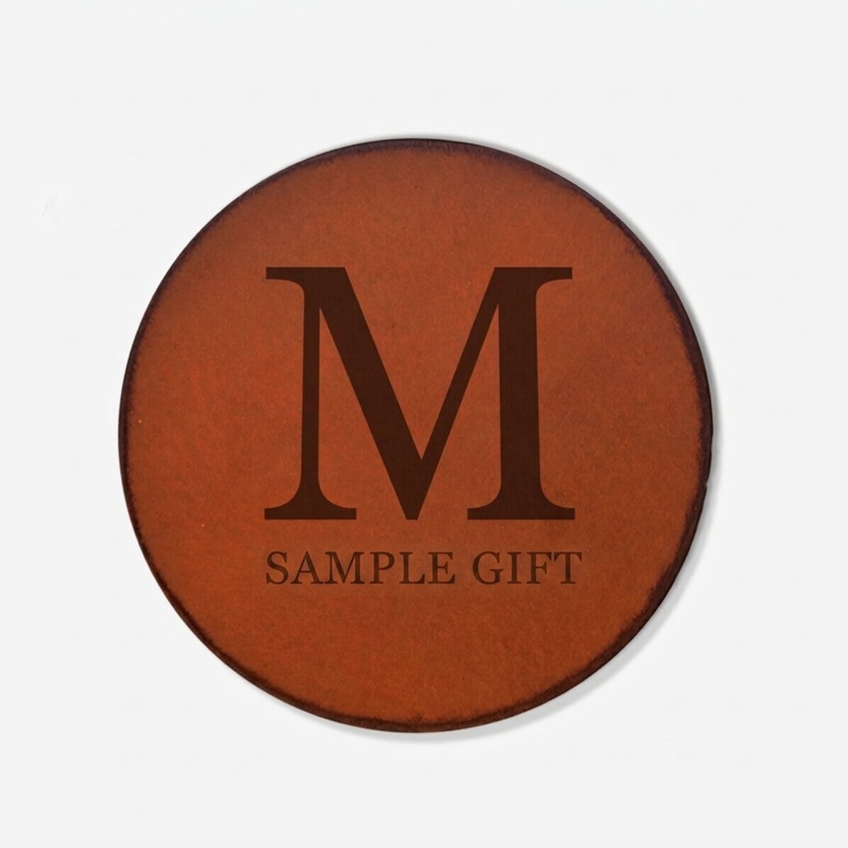 Portabicchieri in pelle personalizzato con un