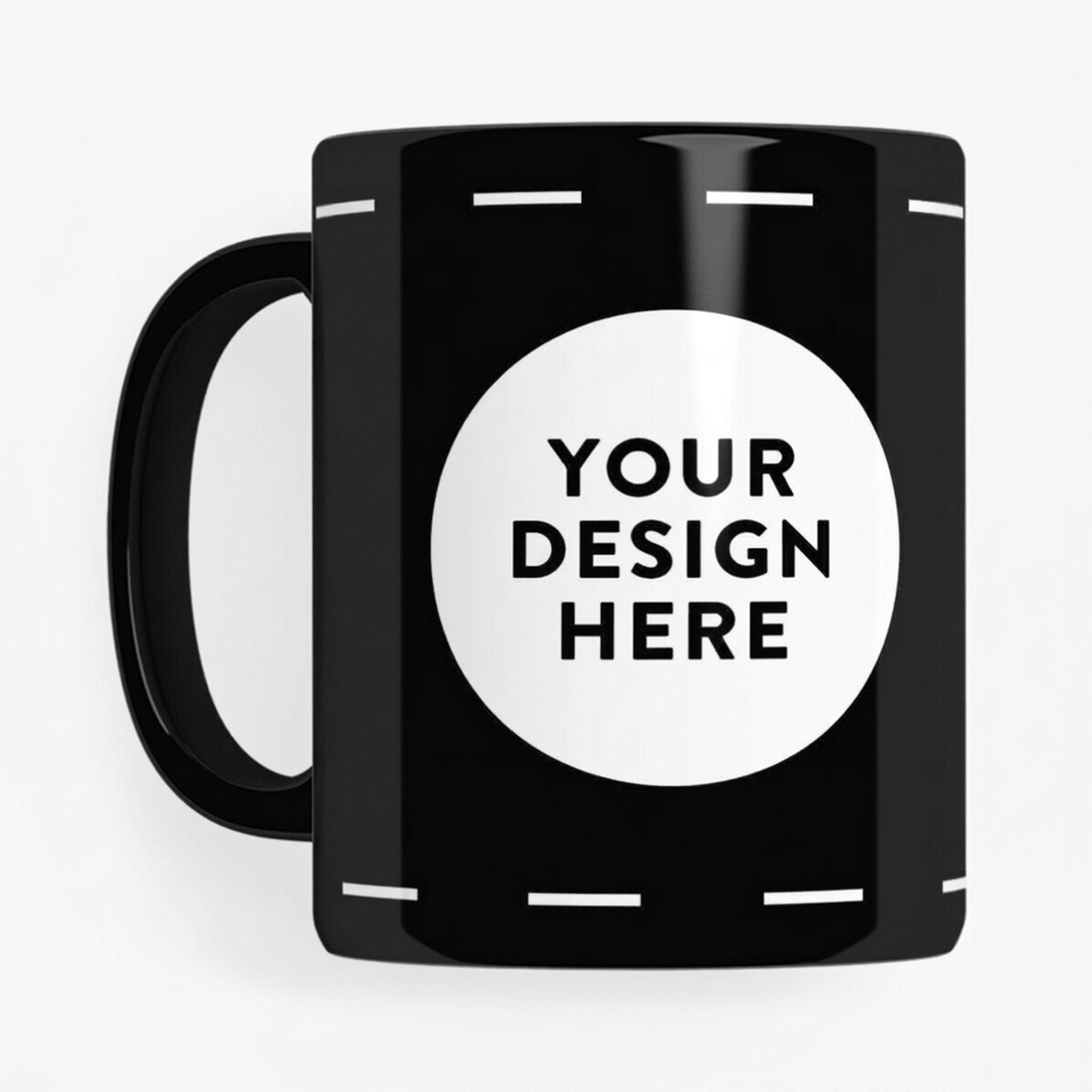 Tazza nera personalizzata con la tua grafica