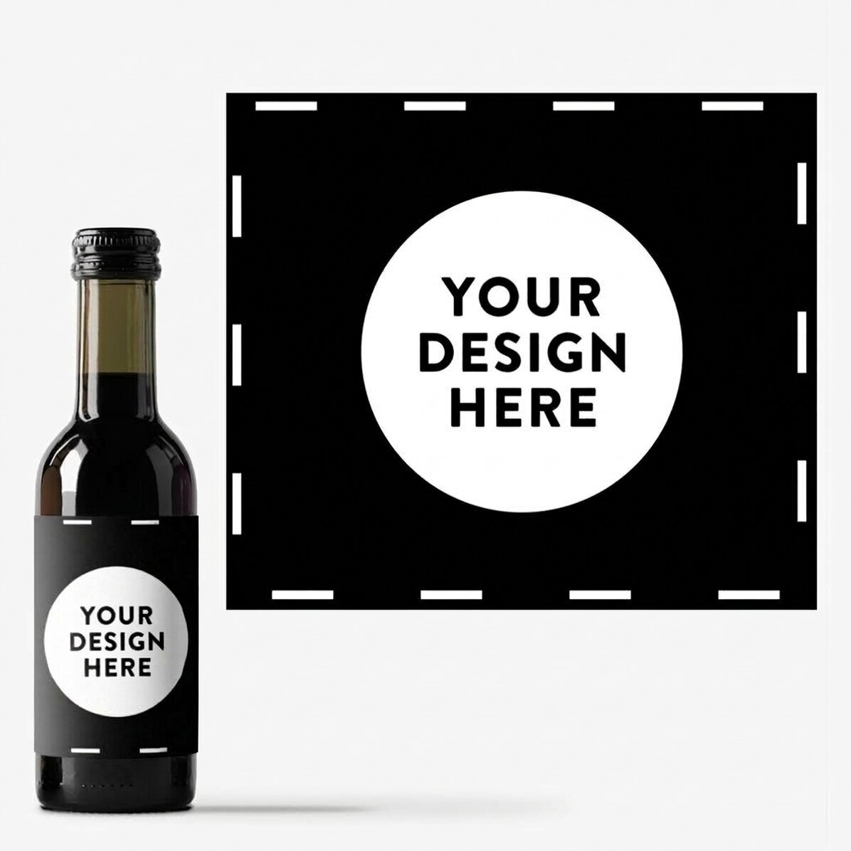 Mini bottiglia di vino personalizzata con la tua grafica
