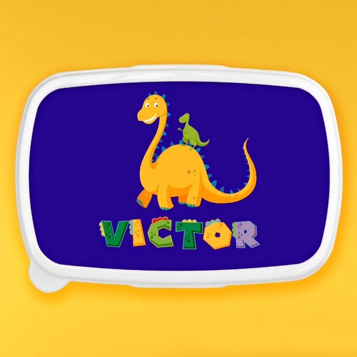 Contenitore per il pranzo, contenitore personalizzato con nome - Dino