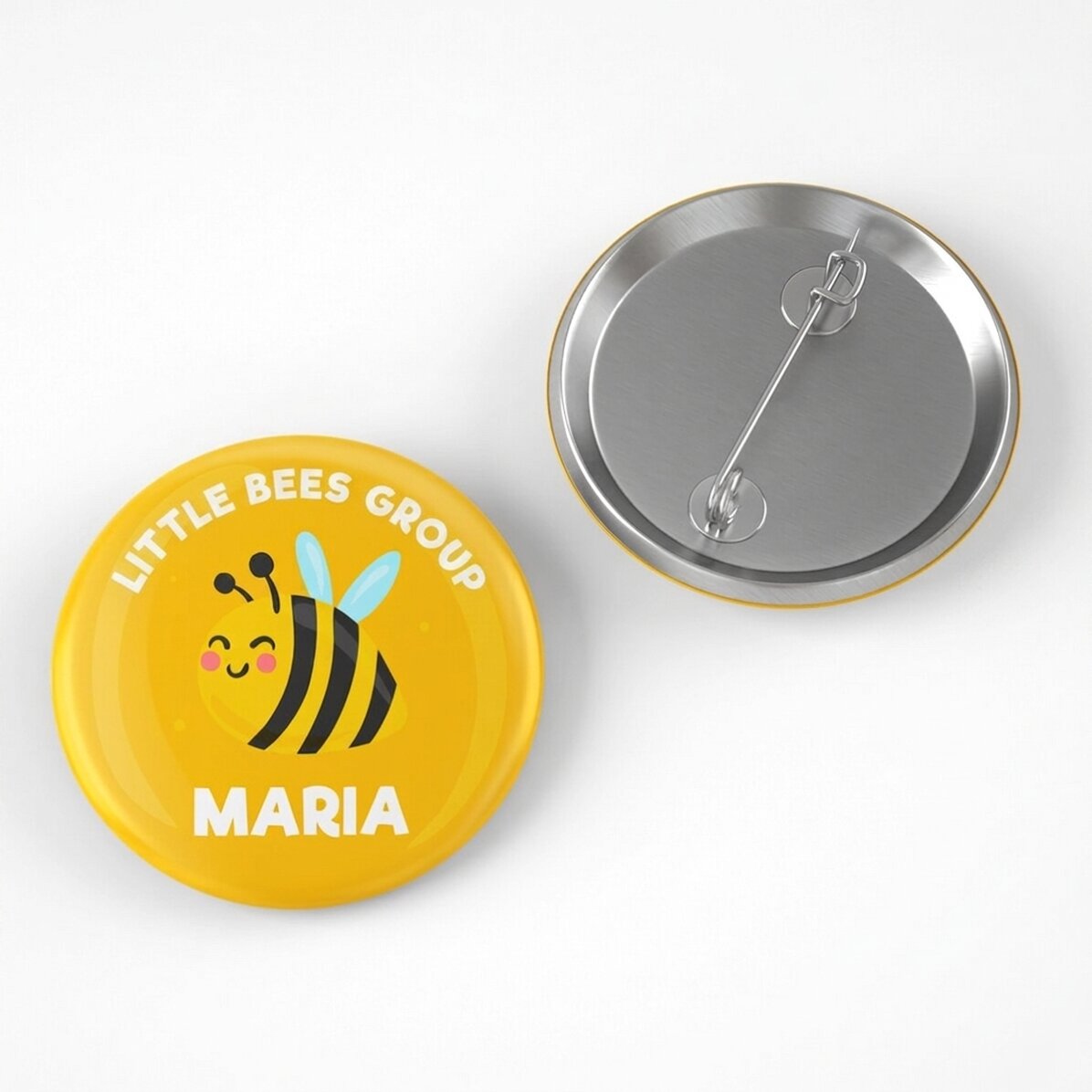 Distintivo personalizzato con scritta - Gruppo delle api