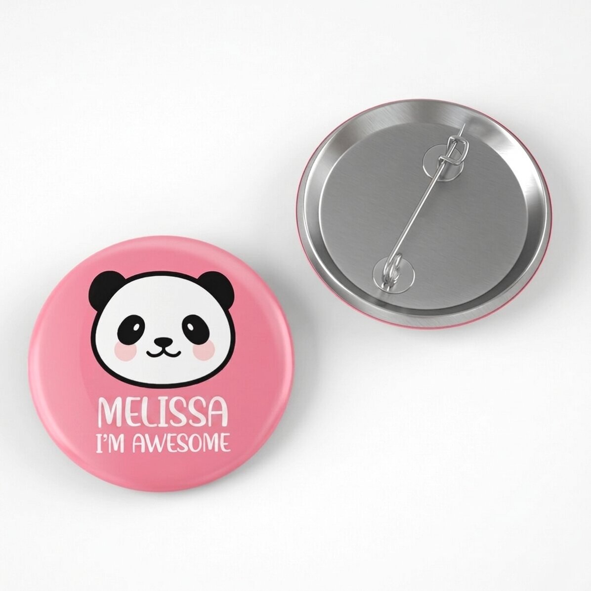 Distintivo personalizzato con scritta - Panda
