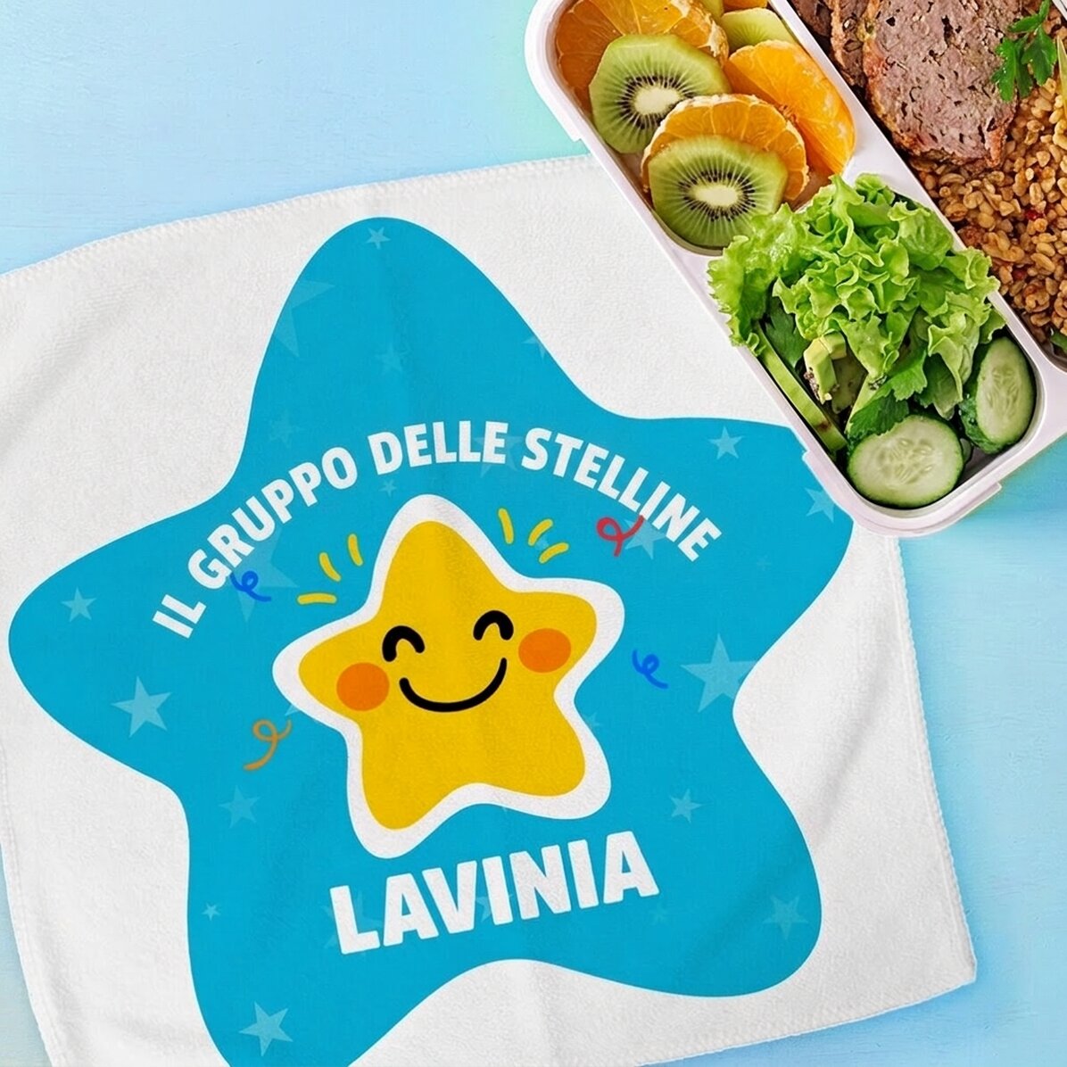Asciugamano personalizzato con scritta - Stelline