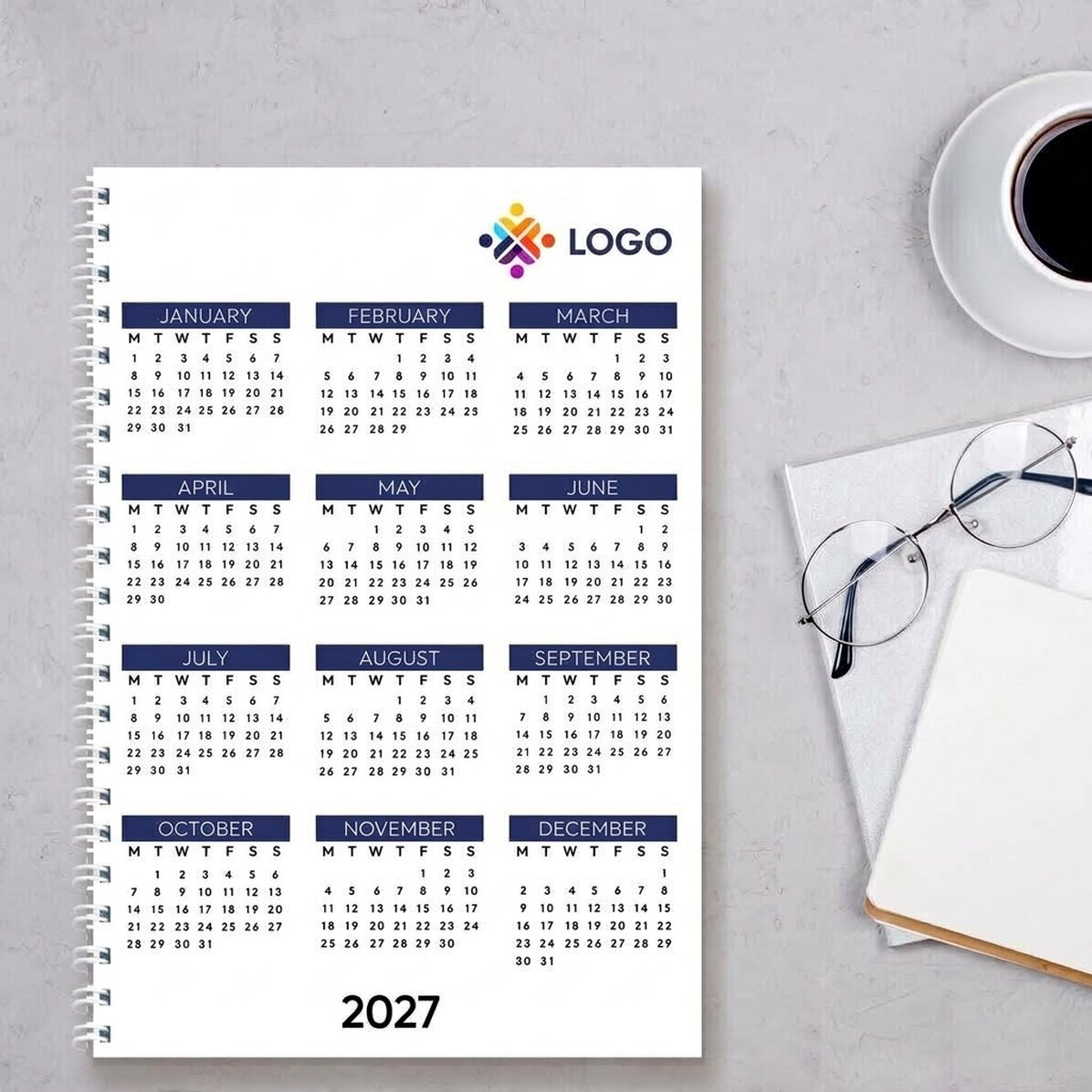 Notebook personalizzato con logo - Calendario
