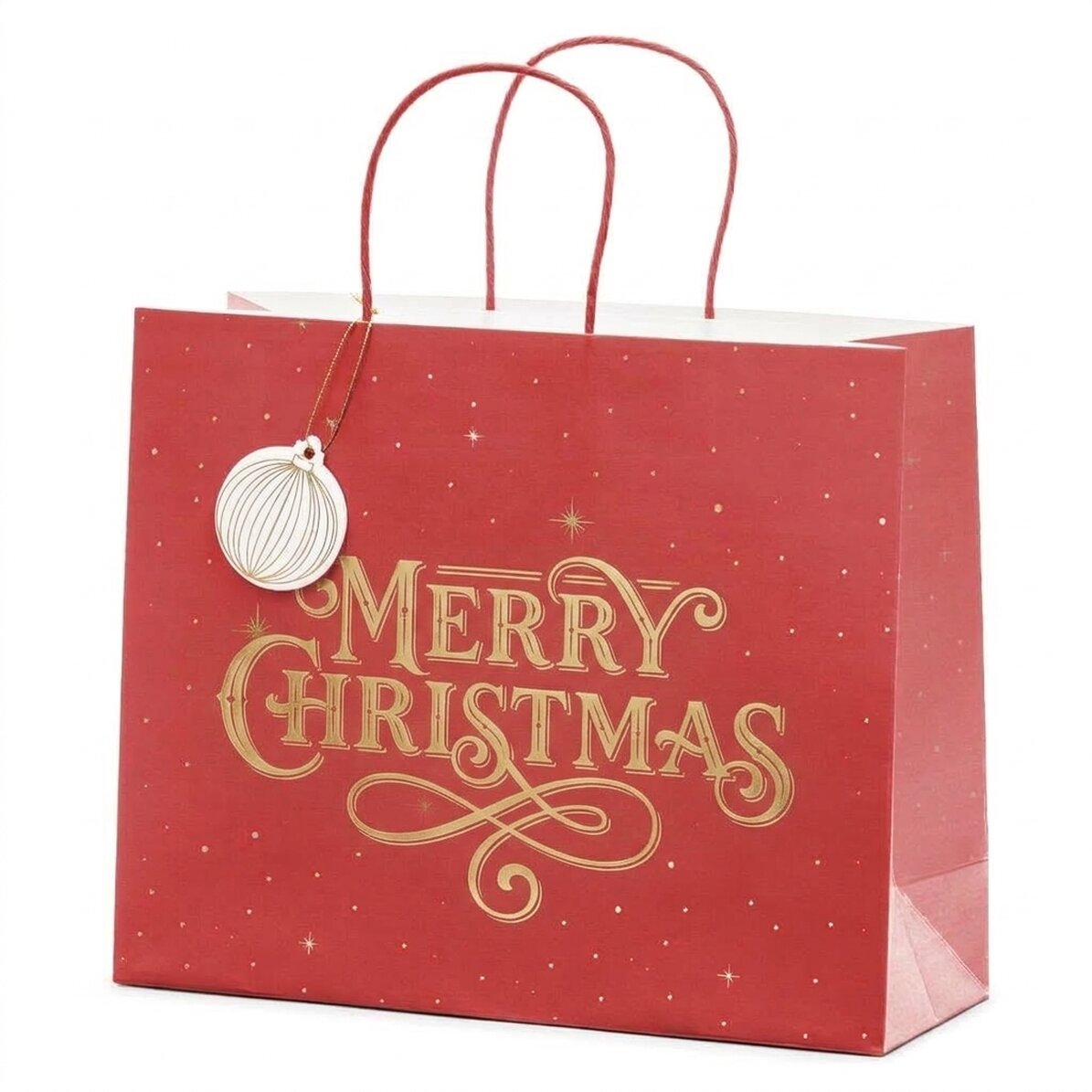 Sacchetto regalo - Merry Christmas Red