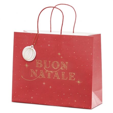Sacchetto regalo - Merry Christmas Red