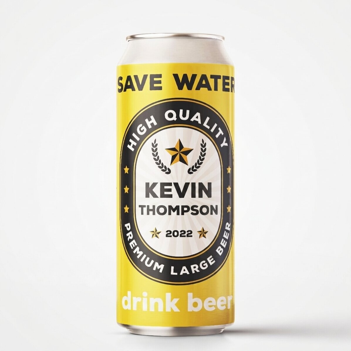 Birra in lattina personalizzata con scritta - Save water drink beer