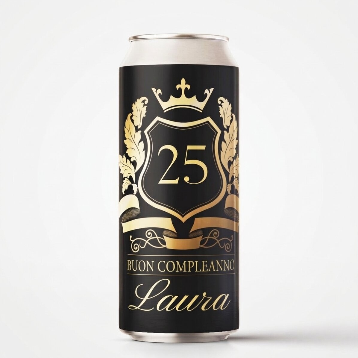 Birra in lattina personalizzata con testo - Royalty