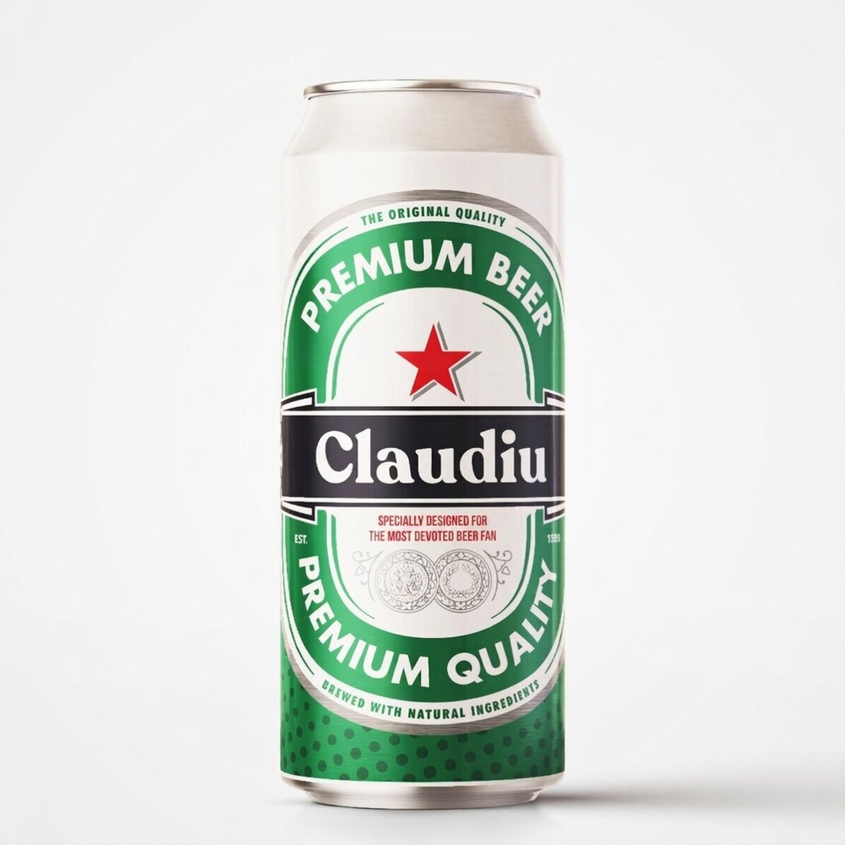 Birra in lattina personalizzata con una scritta - Il fan più fedele della birra