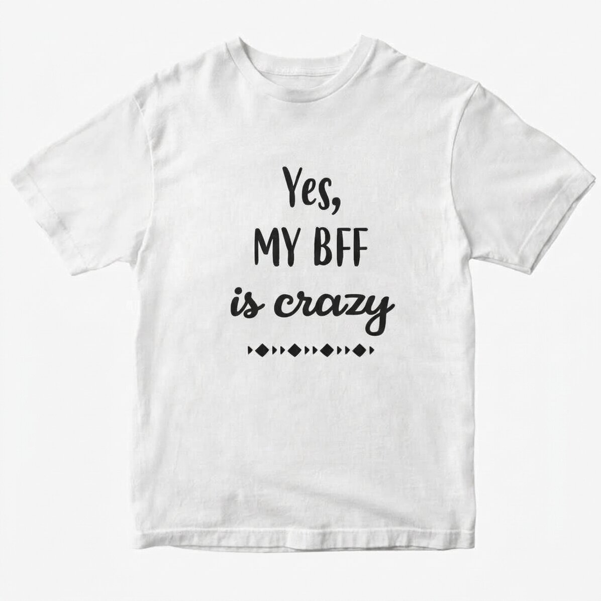 Maglietta personalizzata con scritta - Crazy BFF