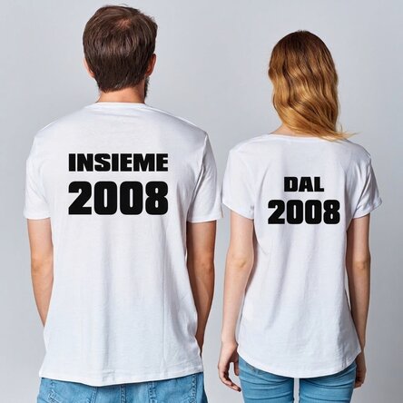 Maglietta personalizzata con scritta e numero sul retro
