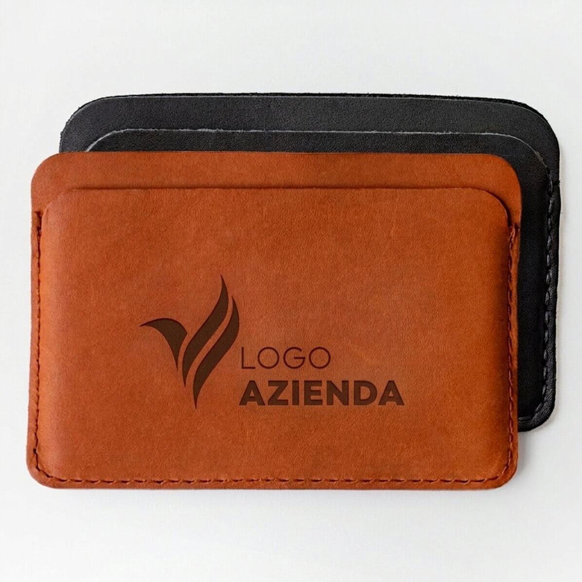 Portafoglio in pelle personalizzato con logo