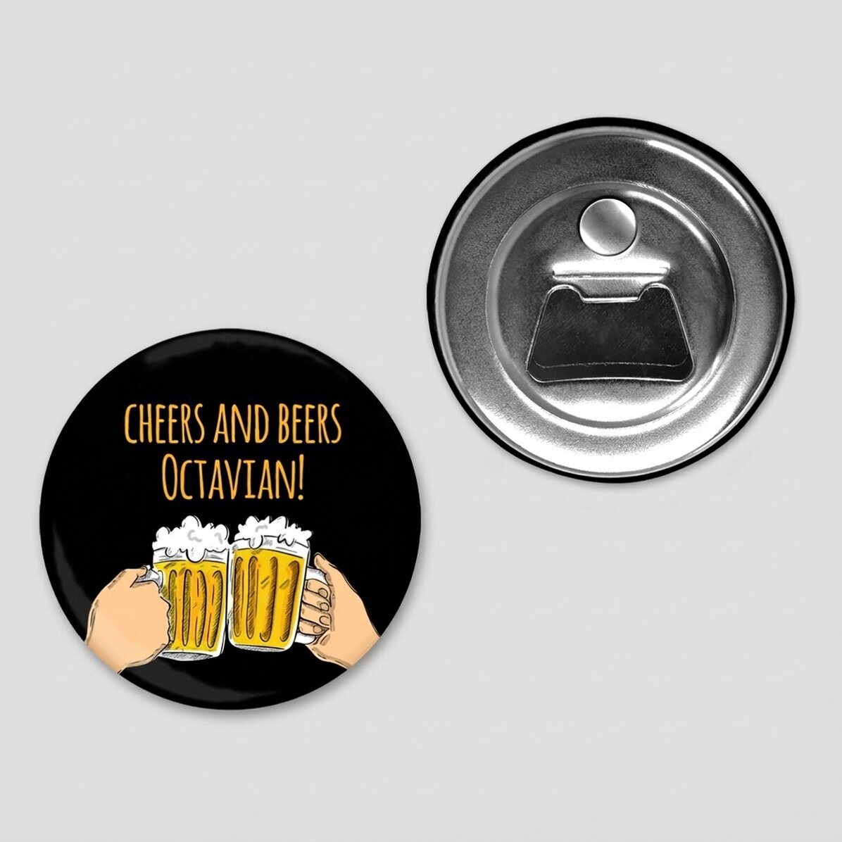 Apribottiglie con magnete personalizzato con scritta