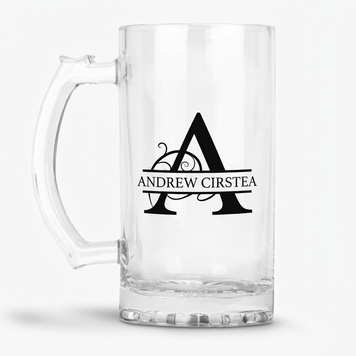Boccale da birra personalizzato con monogramma