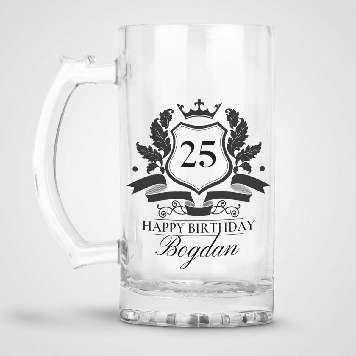 Boccale da birra personalizzato con scritta - Royalty
