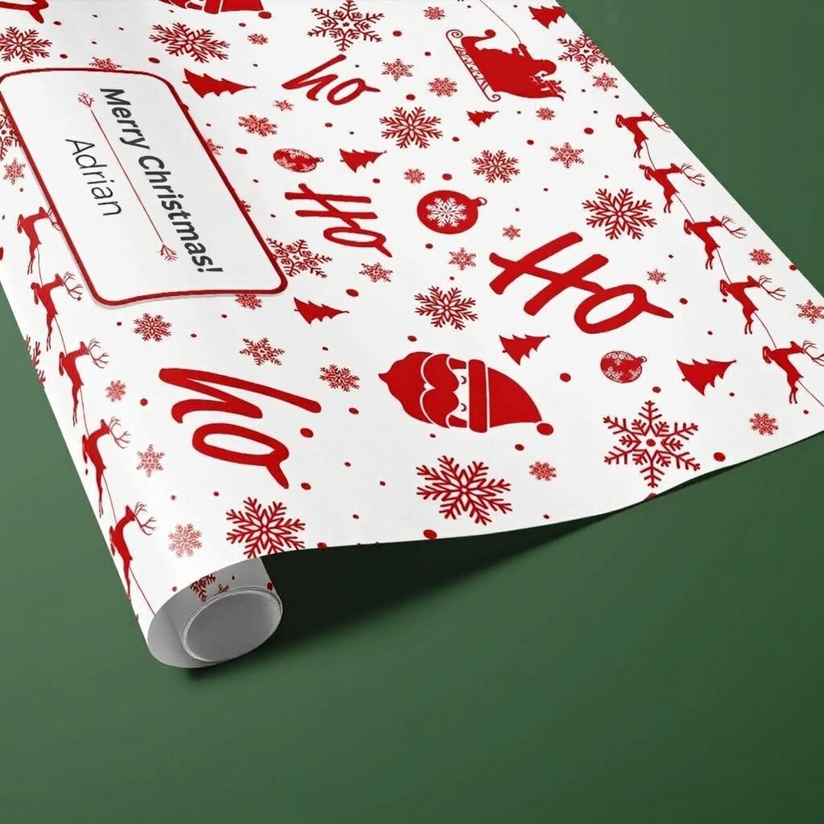Carta da regalo personalizzata con testo incorniciato - Christmas spirit