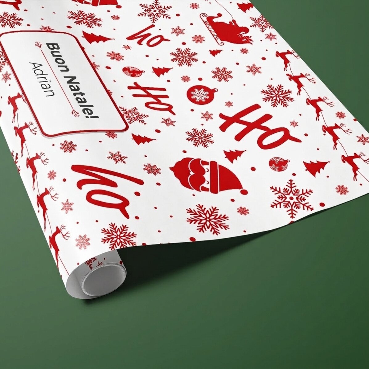 Carta da regalo personalizzata con testo incorniciato - Christmas spirit