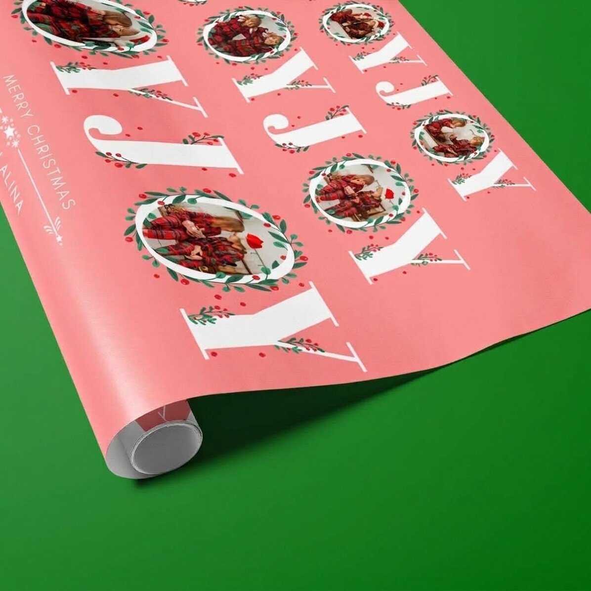 Carta da regalo personalizzata con 12 foto e testo - Joy
