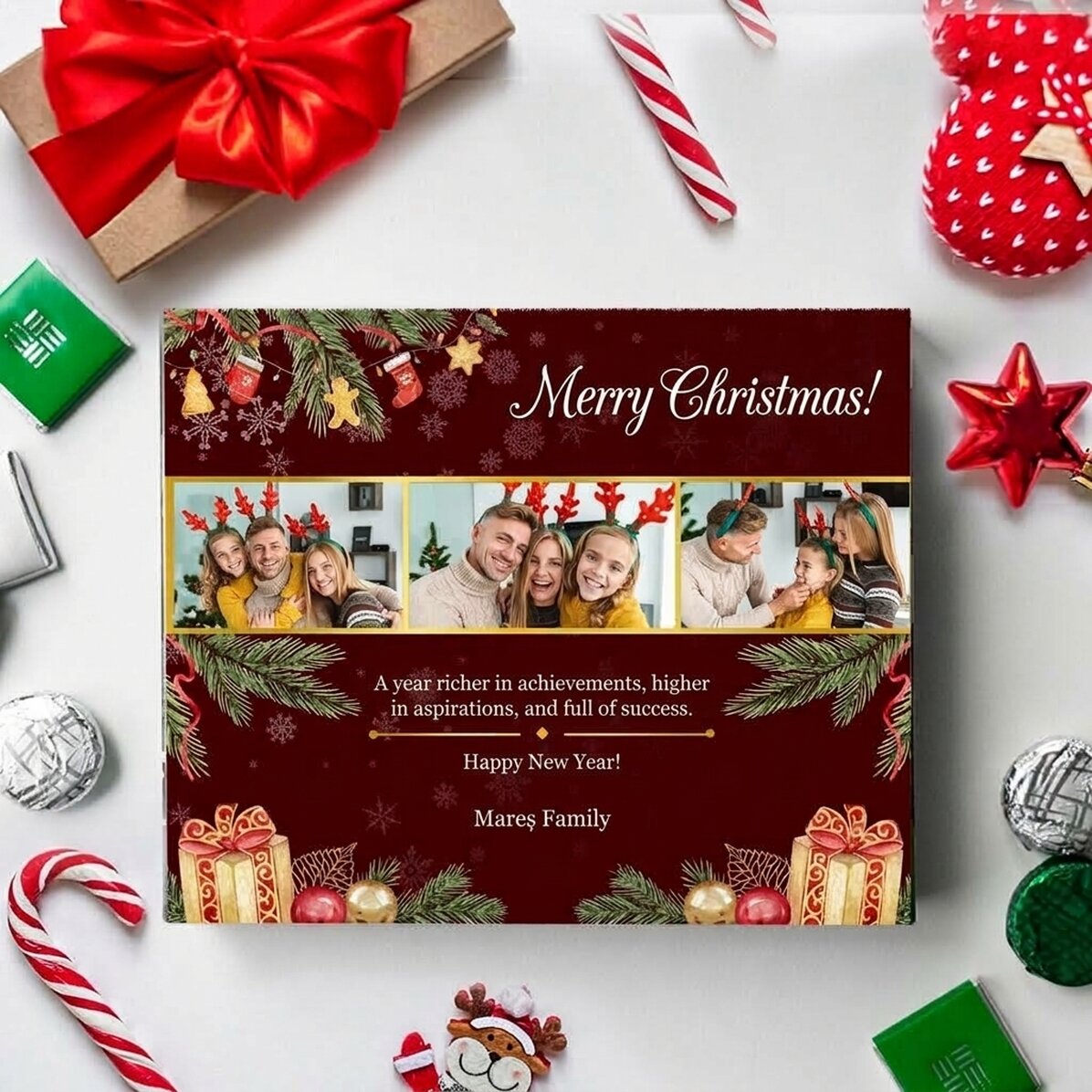 Scatola di cioccolatini personalizzata con foto e testo - Regalo per la famiglia