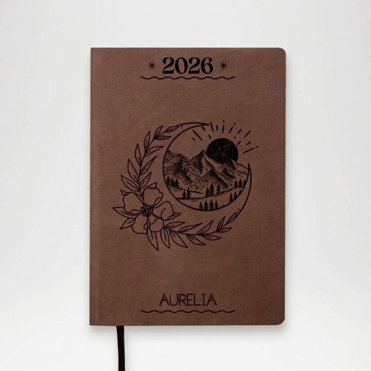 Agenda in pelle personalizzata con scritta - Dream
