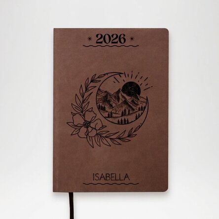 Agenda in pelle personalizzata con scritta - Dream