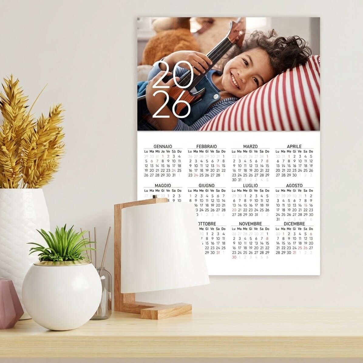 Calendario personalizzato con una foto