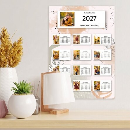 Calendario personalizzato con 13 foto e testo