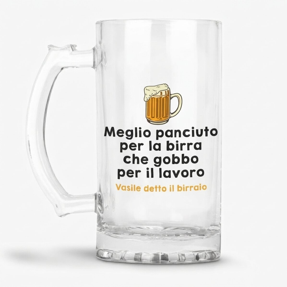 Boccale da birra personalizzato con scritta