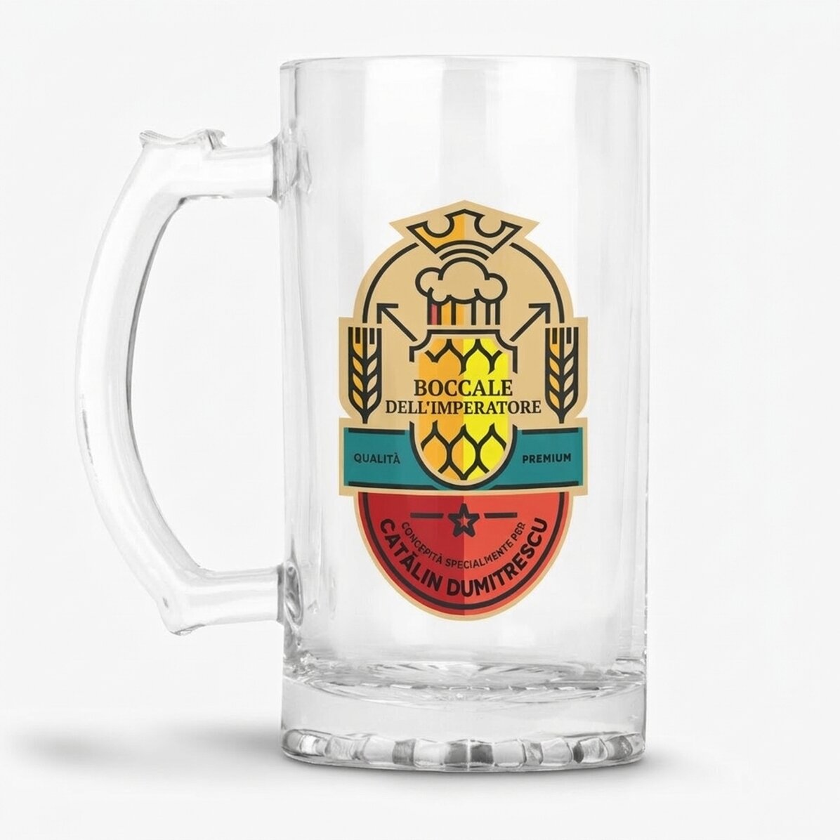 Boccale da birra personalizzato con scritta - Il boccale dell
