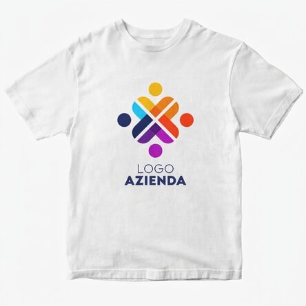 Maglietta in cotone personalizzata con logo